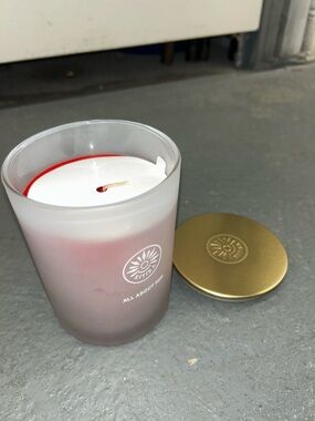 All About Red Scented Candle, Smells amazing.